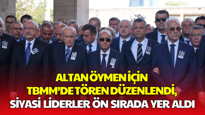 Altan Öymen'e TBMM'de Veda